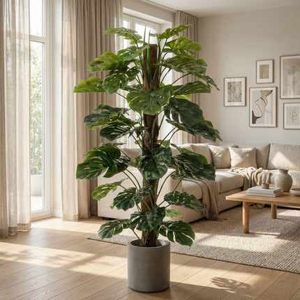 Sztuczna roślina Monstera na patyku - ↕150 cm
