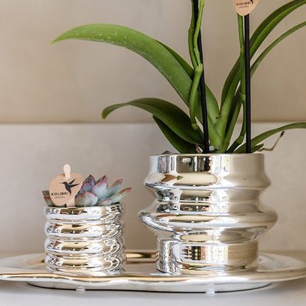Kolibri Home | Glow sierpot - Zilver - Ø6cm