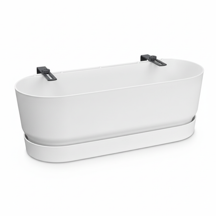 Balkonbak Elho Greenville Easy Balcony D25cm - Wit - Bloembak