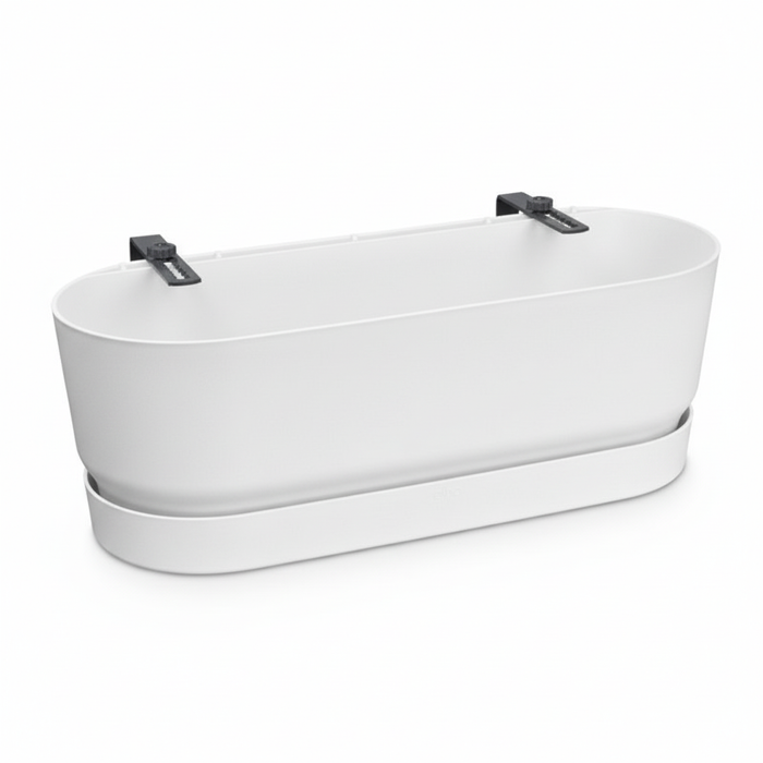 Balkonbak Elho Greenville Easy Balcony D25cm - Wit - Bloembak