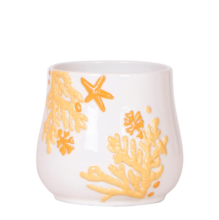 Kolibri Home | Coral plantenpot - Yellow - Ø9cm