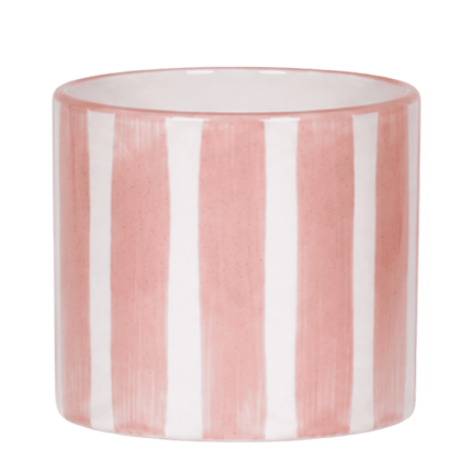 Kolibri Home | Painted Stripe sierpot - Nude - Ø12cm