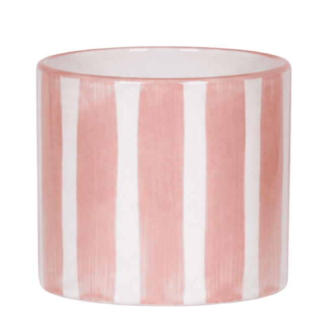 Kolibri Home | Painted Stripe sierpot - Nude - Ø12cm