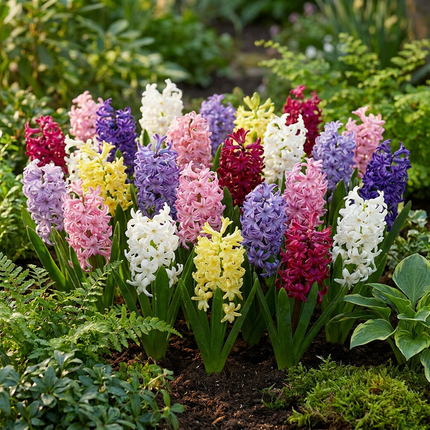 20x Hyacinthus mix - Bloembollen - Hyacint mix - Diversen - Voorjaarsbloeier - Bolmaat 14/15