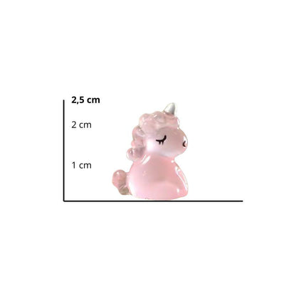 Självlysande - Enhörningar - Multi - ↑ 2,5 cm - 6 stycken