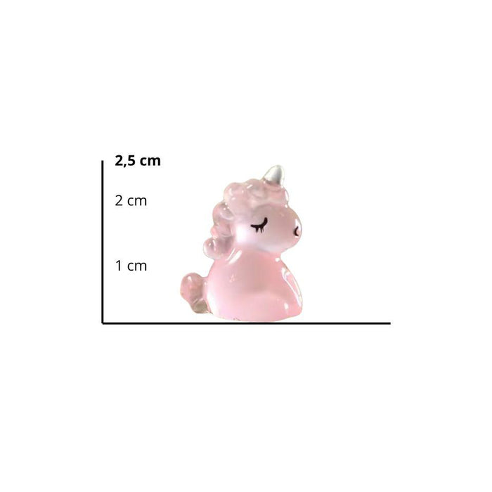 Glow in the dark - Unicorns - Multi - ↑ 2,5 cm - 6 stuks