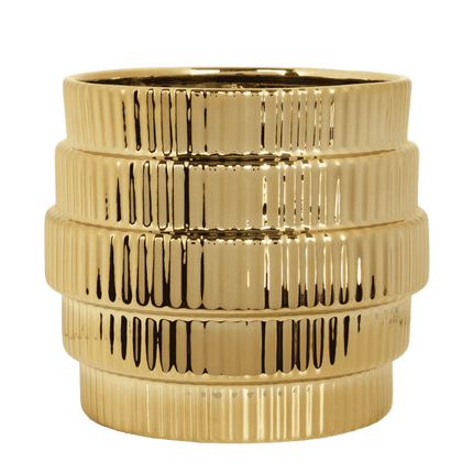 Kolibri Home | Allure Empire Shiny sierpot - Goud - Ø12cm