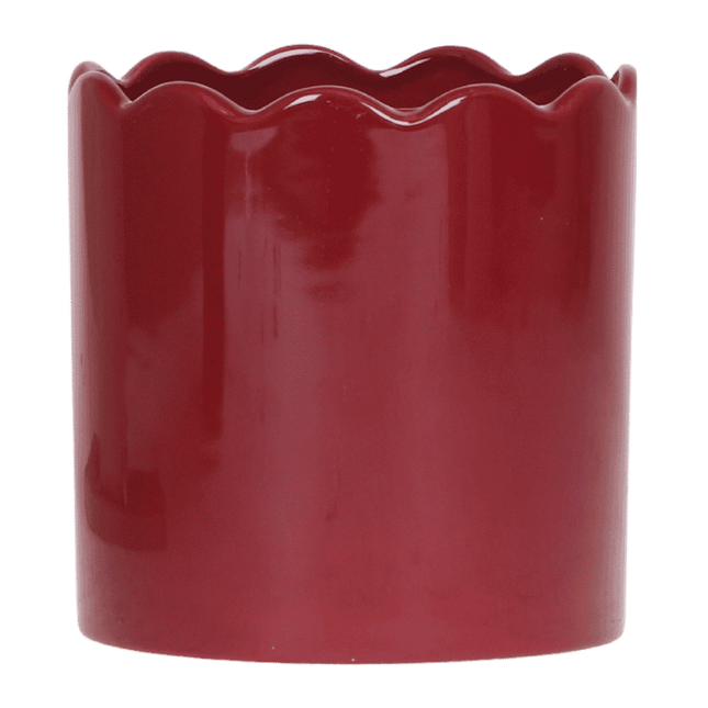 Kolibri Home | Curve sierpot - Rood - Ø12cm