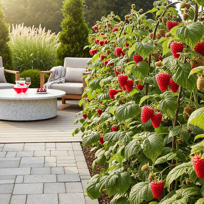 Framboos - Rubus idaeus Heritage - Winterhard - 6 Planten - Pot 9 cm - Rode Framboos