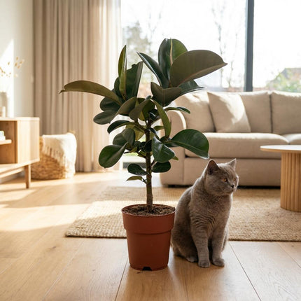 Ficus Elastica Cloe - Roślina gumowa - ↕65cm - Ø19cm