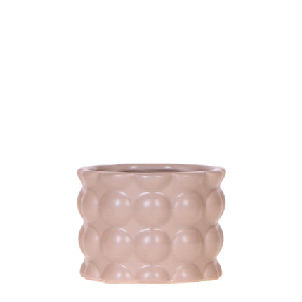 Kolibri Home | Doniczka dekoracyjna z bawełny - Piasek - Ø6 cm