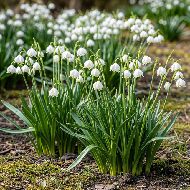 Bulbi da fiore - Leucojum Aestivum - Colore bianco - 20 pezzi - Misura bulbo 8/9 - Confezione XXL