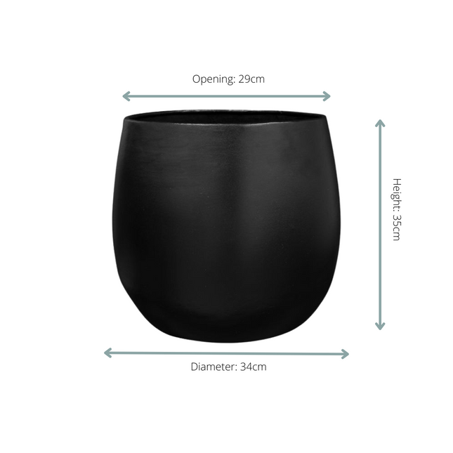 Vaso Stijn nero - D34 x H35