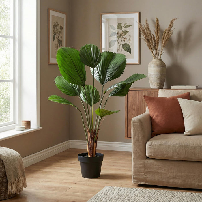 Kunstplant Licuala Grandis - ↕100cm