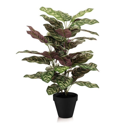 Artificial Calathea plant in pot - ↕65cm