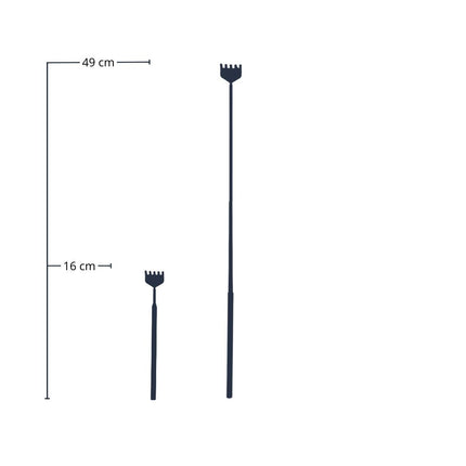 Outil pour terrarium - Râteau - 16-49 cm - Télescopique - Acier inoxydable (RVS)