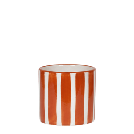 Kolibri Home | Painted Stripe sierpot - Oranje - Ø6cm