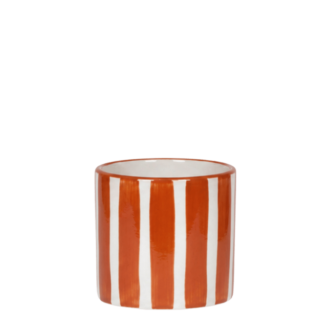 Kolibri Home | Painted Stripe sierpot - Oranje - Ø6cm