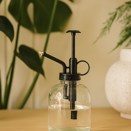 Plantespray - Klart glas med sort - 300 ml