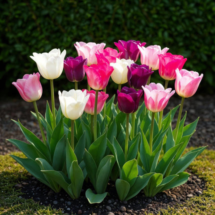 Bloembollen - Tulp Pastel mix - Diversen Kleuren - 12 stuks - Bolmaat 11/12 - XXL Pack