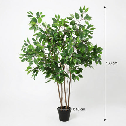 Artificial Ficus Benjamina plant - ↕128cm
