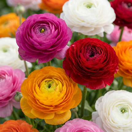 320x Ranunculus Mix - Bloembollen - Ranonkel Mix - Diversen - Zomerbloeier - Bolmaat 5/6