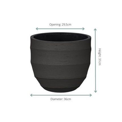 Pot Bordo New Egg Earth - D36 x H31