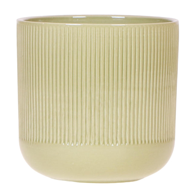 Kolibri Home | Maceta decorativa Flare - Verde - Ø12cm
