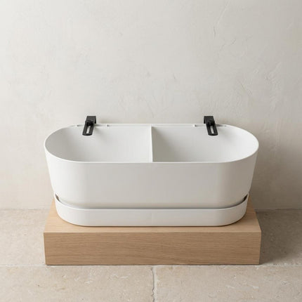 Balkonbak Elho Greenville Easy Balcony D25cm - Wit - Bloembak