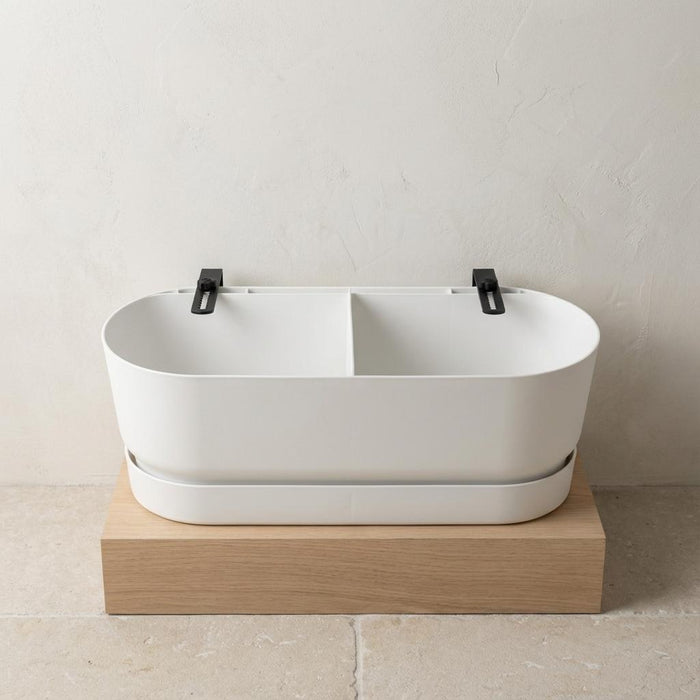 Balkonbak Elho Greenville Easy Balcony D25cm - Wit - Bloembak