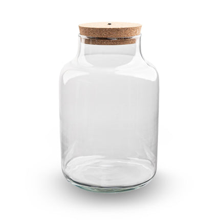 Terrarium fles met verlichting - Milky - Ø21cm - ↑30cm