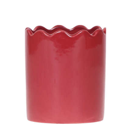Kolibri Home | Curve sierpot - Rood - Ø9cm