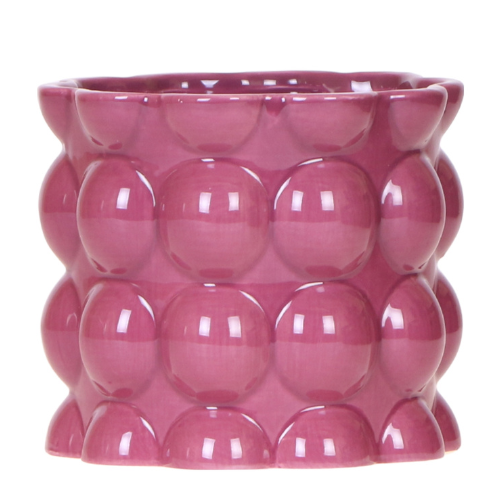 Kolibri Home | Maceta decorativa Cotton Shine - Morada - Ø12cm