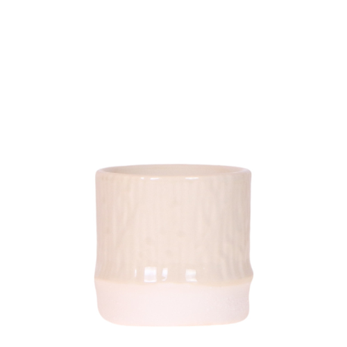Kolibri Home | Maceta decorativa de bambú - Travertino - Ø6cm