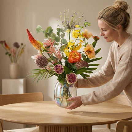 Kunstig blomsterbuket - Tropical Chic Deluxe - Real Touch - 13 stilke - ↕105 cm