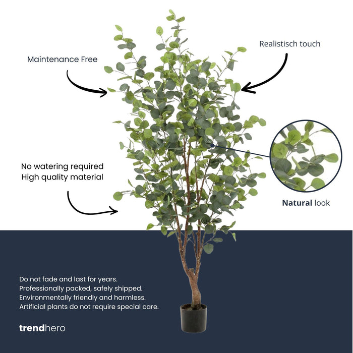 Plante artificielle - Eucalyptus - ↕140cm