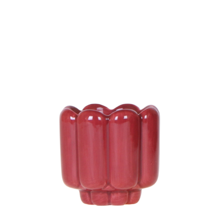 Kolibri Home | Retro Shine decorative pot - Red - Ø6cm