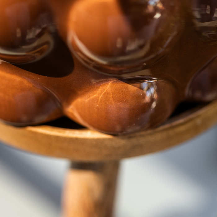 Kolibri Home | Cotton Shine sierpot - Brown - Ø9cm