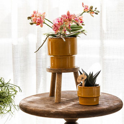 Kolibri Home | Timeless sierpot - Geel - Ø9 cm