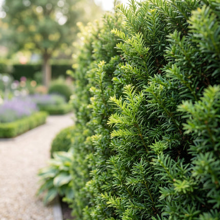 Taxus baccata - Venijnboom - 40x Haagplanten - Groenblijvend - Groen - Pot 9cm - Hoogte 20-30cm