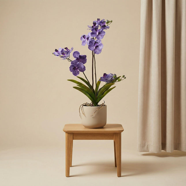 Orquídea Vanda artificial en maceta - ↕60cm