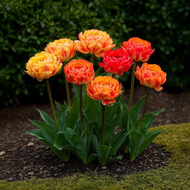 Bulbi da fiore - Tulipano Gudoshnik Doppio - A fiore doppio - 12 pezzi - Misura bulbo 11/12 - Confezione XXL