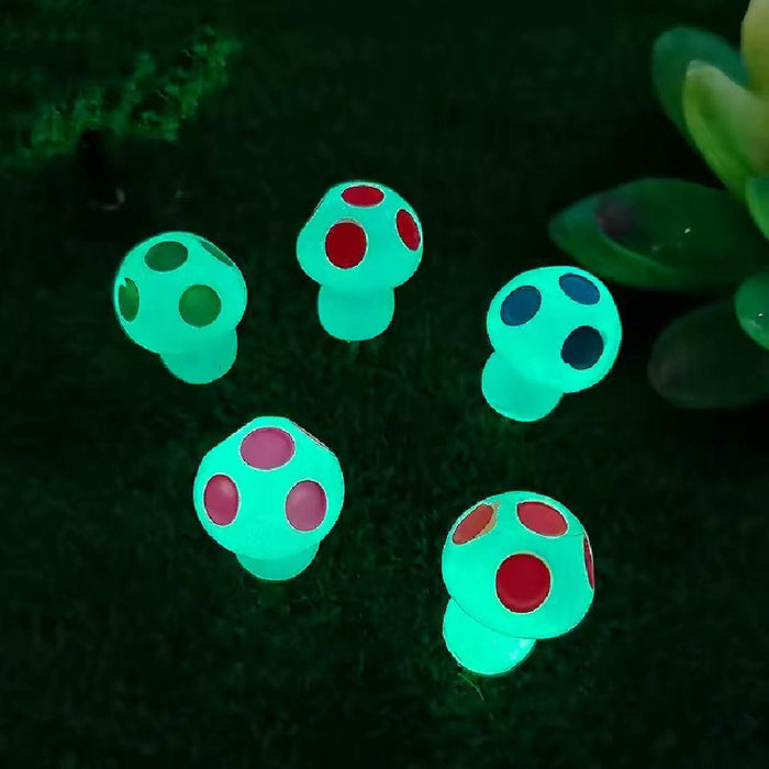 Glow in the dark - Mushrooms - Multi - ↑ 2 cm - 8 stuks