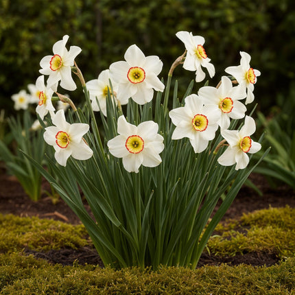Bulbes de narcisses (Narcissus recurvus) - Blanc - Lot de 10 - Calibre 12/14 - Format XXL