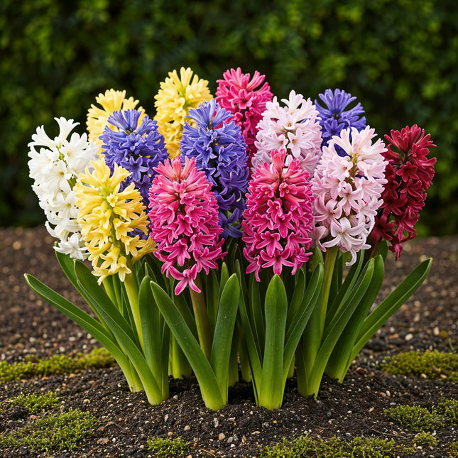 Bulbi da fiore - Mix di giacinti - Vari colori - 10 pezzi - Misura bulbo 14/15 - Confezione XXL