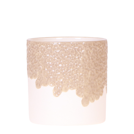 Kolibri Home | Doniczka dekoracyjna Bloom - Piasek - Ø9 cm