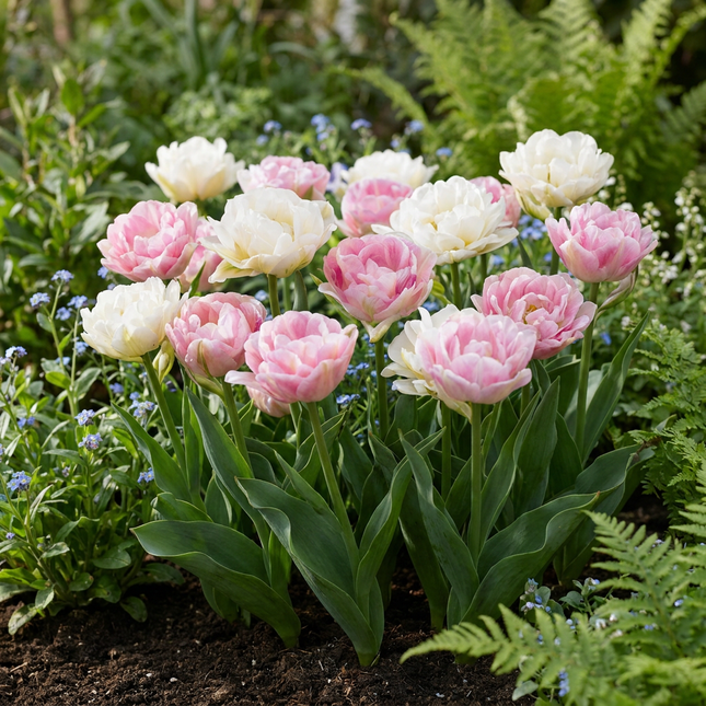24x Tulipa Double Sensation - Bloembollen - Gevulde tulp - Diversen - Voorjaarsbloeier - Bolmaat 11/12