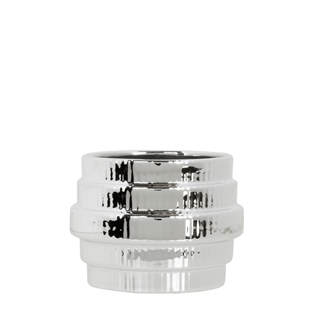 Kolibri Home | Allure Empire Shiny blomkruka - Silver - Ø6cm