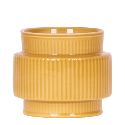 Kolibri Home | Allure sierpot - Mosterdgeel - Ø9cm