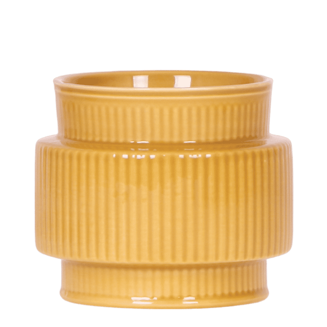Kolibri Home | Allure sierpot - Mosterdgeel - Ø9cm